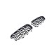 Низдрые Diamond Silver (хром окантовка) для BMW 5 серия F-10/11/07 2010-2016 гг