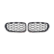 Ніздрі Diamond Silver (хром окантовка) для BMW 5 серія F-10/11/07 2010-2016 рр