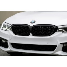 Ноздри Diamond Black V1 (2017-2020, черная окантовка) для BMW 5 серия G30/G31 2017–2023 гг