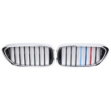 Ніздрі 1 Bar (2017-2020, M-Color з хром окантовкою) для BMW 5 серія G30/31 рр