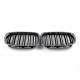 Низдрые M-Look (черный глянец с хром окантовкой) для BMW X1 E-84 2009-2015 гг