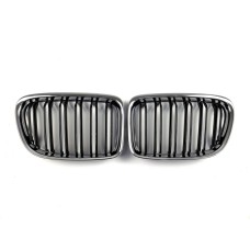 Ніздрі M-Look (чорний глянець з хром окантовкою) для BMW X1 E-84 2009-2015рр