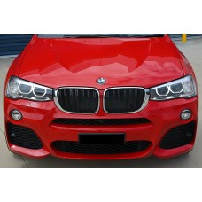 Ніздрі M-Look (чорний глянець з хром окантовкою) для BMW X4 F26 2014-2018 рр