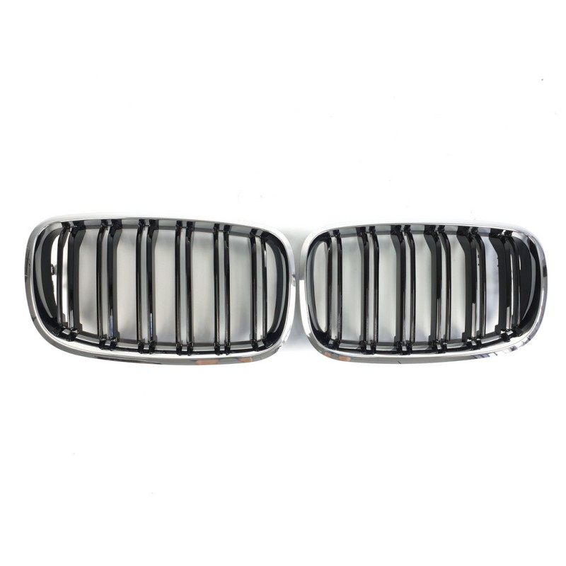 Низдрые M-Look (черный глянец с хром окантовкой) для BMW X6 E-71 2008-2014 гг