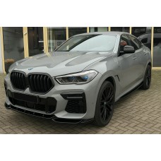 Ноздри 1 Полоса (2019-2022, Черный Матовый) для BMW X6 G06 2019–2027 гг