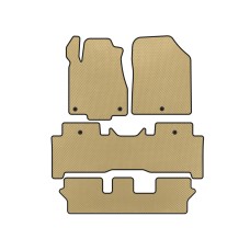 Коврики EVA (3 ряда, Бежевый) для Acura MDX 2007-2013 гг