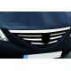 Накладки на решітку радіатора (нерж.) OmsaLine - Італійська нержавійка для Dacia Logan I 2008-2012 рр