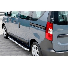 Боковые Подножки Fullmond (2 шт., Алюминий) для Renault Dokker 2013-2022 гг