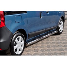 Бічні труби (2 шт., Нерж.) для Renault Dokker 2013-2022 рр