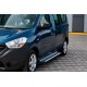 Боковые пороги X5-тип (2 шт., алюминий) для Dacia Dokker 2013-2022 гг