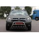 Кенгурятник з написом WT004 (нерж.) для Dacia Duster 2008-2018 рр