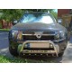 Кенгурятник з написом WT004 (нерж.) для Dacia Duster 2008-2018 рр