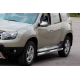 Бічні труби з вставками (2 шт., нерж.) для Renault Duster 2008-2017 рр