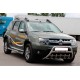 Бічні труби з вставками (2 шт., нерж.) для Renault Duster 2008-2017 рр