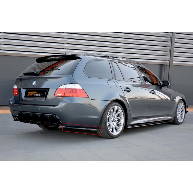 Задние FLAP накладки DPT (черный глянец) для BMW 5 серия E-60/61 2003-2010 гг