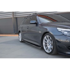 Бокові пороги DPT (чорний глянець) для BMW 5 серія E-60/61 2003-2010 рр