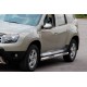 Бічні труби з втавками (2 шт., нерж.) для Dacia Duster 2008-2018 рр