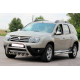 Боковые трубы с вставками (2 шт., нержавейка) для Dacia Duster 2008-2018 гг