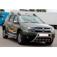 Боковые трубы с вставками (2 шт., нержавейка) для Dacia Duster 2008-2018 гг