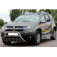 Боковые трубы с вставками (2 шт., нержавейка) для Dacia Duster 2008-2018 гг
