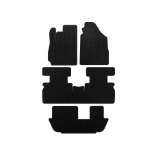 Коврики EVA (3 ряда, Черный) для Jetour X70