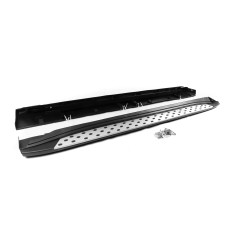 Боковые пороги OEM V1 (2 шт, алюминий) для Mitsubishi Outlander 2012-2021 гг