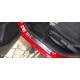 Накладки на пороги (Carmos V1, 4 шт, нерж.) для Ford Fiesta 2008-2017 рр