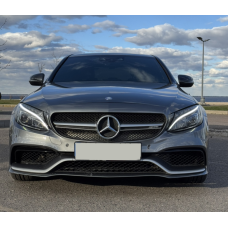 Передній бампер в зборі (AMG C63-designs 2014-2018) для Mercedes C-сlass W205 рр