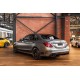 Задний диффузор с насадками Silver (Дизайн С63 2018-2021) для Mercedes C-сlass W205