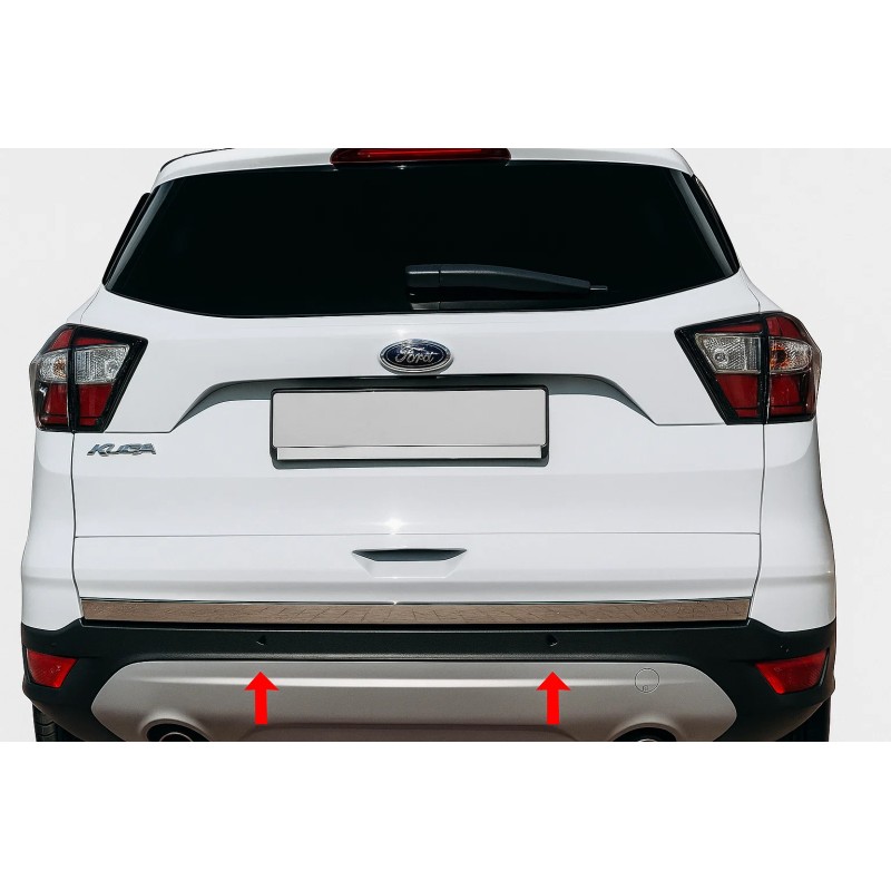 Кромка багажника (нерж.) Carmos - Турецька сталь для Ford Kuga/Escape 2013-2019 рр Кромка багажника (нерж.) Carmos - Турецька сталь для Ford Kuga/Escape 2013-2019 рр