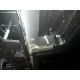 Бокові пороги Fullmond (2 шт, алюм.) З чорним листям на дверях для Ford Kuga/Escape 2013-2019 рр