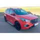 Боковые Подножки Allmond Grey (2 шт, Алюминий) С черной накладкой на дверях для Ford Kuga/Escape 2013-2019 гг