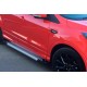 Боковые Подножки Allmond Grey (2 шт, Алюминий) С черной накладкой на дверях для Ford Kuga/Escape 2013-2019 гг