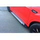 Боковые Подножки Allmond Grey (2 шт, Алюминий) С черной накладкой на дверях для Ford Kuga/Escape 2013-2019 гг