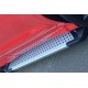 Боковые Подножки Allmond Grey (2 шт, Алюминий) С черной накладкой на дверях для Ford Kuga/Escape 2013-2019 гг