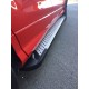 Боковые пороги Allmond Grey (2 шт, алюм.) С черной листвой на дверях для Ford Kuga/Escape 2013-2019 гг