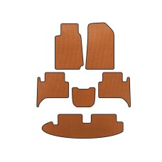 Коврики EVA (3 ряда, Оранжевый) для Chevrolet Trailblazer 2012-2019 гг