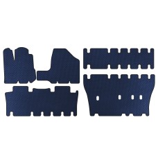 Коврики EVA (3 ряда, Синий) для Toyota Sienna 2003-2009 гг
