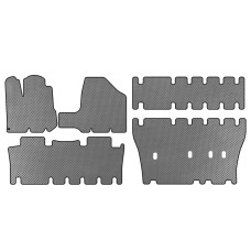 Коврики EVA (3 ряда, Серый) для Toyota Sienna 2003-2009 гг