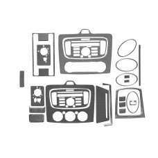 Накладки на панель Clima/AC (Maxi-set, Карбон) для Ford Focus II 2008-2011 рр