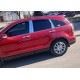 Молдинг дверных стоек (8 шт, нерж.) для Honda CRV 2007-2011 гг