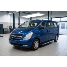 Бокові пороги Fullmond (2 шт, алюм.) для Hyundai H300, H1, Starex 2008-2020 рр