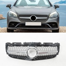 Передня решітка Diamond Silver для Mercedes SLC R172 2016-2020 рр