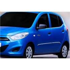 Окантовка окон (8 шт, нерж.) для Hyundai I-10 2014-2017 гг