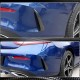 Накладки на задний бампер V1 (для купе/кабриолет Base/AMG-Line/C43 AMG 2015-2019, Карбон) для Mercedes C-сlass W205