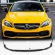 Накладка на передний бампер Lip V1 (для купе/кабриолет C63 AMG 2015-2019, Карбон) для Mercedes C-сlass W205