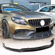 Накладка на передній бампер Lip V2 (для купе/кабріолет C63 AMG 2015-2019, Карбон) для Mercedes C-сlass W205 рр