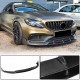 Накладка на передний бампер Lip V2 (для купе/кабриолет C63 AMG 2015-2019, Карбон) для Mercedes C-сlass W205