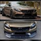 Накладка на передний бампер Lip V2 (для купе/кабриолет C63 AMG 2015-2019, Карбон) для Mercedes C-сlass W205