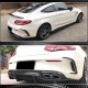 Накладки на задний бампер (для купе/кабриолет C63 AMG 2015-2019, Карбон) для Mercedes C-сlass W205